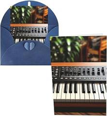 Electronic keyboard Greeting Cards with Envelopes Happy Birthday Card for Women Men Christmas Halloween Wedding Thank You Blank Note Cards All Occasion Greeting Card