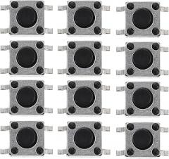 Cabilock 100pcs Momentary Tactile Push Button Switches, Mini Momentary Circuit Tact Buttons for Electronic Projects and Industrial Controls