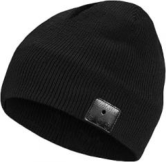 Bluetooth Beanie, 18 hrs Playing HD Stereo, Built-in Mic, Men's/Women's Christmas Electronic Gifts