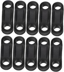 10PCS Plastic Cable Clips Adjustable Wire Clamp for Electric Cords Organize Cables Under Desk Compatible Black