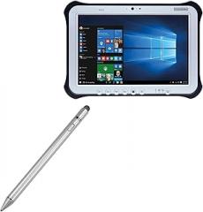 BoxWave Stylus Pen Compatible with Panasonic Toughpad FZ-G1 - AccuPoint Active Stylus, Electronic Stylus with Ultra Fine Tip - Metallic Silver