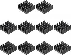 uxcell 15x15x6.5mm Aluminum Heatsink Electronic Radiator for MOS IC Chip Black 10 Pcs