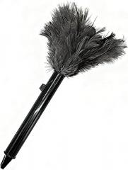 Premium Retractable Ostrich Feather Duster – Extendable Up to 15.6 Inches, Non-Scratch Cleaning Tool for Furniture, Electronics, and Antiques – Handcrafted Wooden Handle, Ideal for Delicate Surfaces