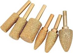 Diamond Coated Cylindrical Grinding Head, Sand Spherical Grinding Head Handle Electronic Grinder Abrasive Tool accessories6mm(1PCS_15X6MM-OVAL)