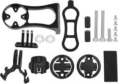 Aluminum Alloy Bike Computer Bracket Handlebar Extension Mount Cycling Accessory (Black)