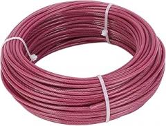 Turnbuckle Wire Tensioner Kit Strong Coated Steel Cable with 304 Stainless Steel, 100ft 3mm for Clotheslines, Climbing Plants, Outdoor Lights