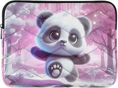 Cute Panda Forest Pink Laptop Cases 13 Inch Computer Sleeve Portable Electronic Device Cover