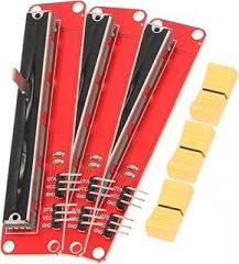 Solid Sliding Potentiometer Module 3pcs 10k Logarithmic Slide Potentiometer for Electronics
