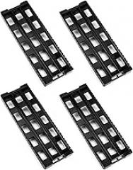 QWORK Antistatic ESD Circulation Rack Shelf - Durable Plastic Black Rack with 25 PCB Storage Slots (4 Pack), Enhance Safety and Organization