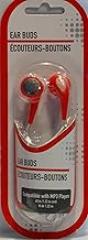 955069 Modern Red In Ear Earbuds, Wired, 3.5 mm Jack, Comfortable, Lightweight, 48