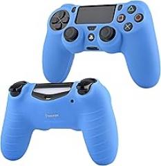 For PS4 Controller Silicone Skin Case Cover, Insten Silicone Controller Skin Case Compatible With Sony PlayStation 4 PS4 Controller, Blue