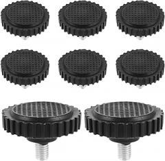 8pcs Replacement Feet for Digital Scales: Anti-Slip Rubber Base M8 Leveling Foot for Electronic Platform Scales - Heavy-Duty Support Weighing Machines Part
