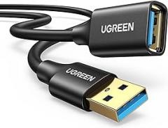 UGREEN USB 3.0 Extension Cable USB 3.0 Male A to Female A 5Gbps Compatible with Gamepad USB Flash Drive USB Hub External Hard Drive Keyboard Printer Webcam, 1 m