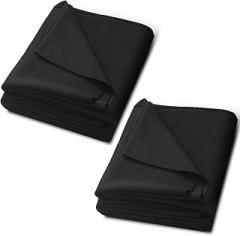 2 Pack Speaker Grill Cloth Black Speaker Fabric Covers Protective Dustproof Stereo Mesh Fabric Cloth Replacements for Home Tulle Subwoofer Stage Audio Speakers Repair(60