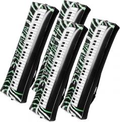 4pcs Inflatable Electronic Keyboard Piano Props PVC Music Party Decorations Fun Inflatable Instruments for Festivals and Events Interactive Party Entertainment