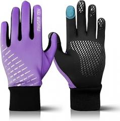 FINGER TEN Winter Gloves Touchscreen for Kids Boys Girls Running Thermal Gloves for Cold Weather, Youth Lightweight Warm Touch Screen Gloves for Texting Hiking Skating Football Soccer