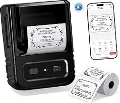 Itari 2025 Newly Upgraded Label Maker, M102 Label Maker Machine for Small Business, 2 Inch Label Printer for Address, Barcode, Price Tag, with 1 Roll Label, Black