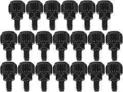 20 Pcs M3.5 Computer Case Thumb Screws Manual Hand-tightened Carbon Steel Desktop PC Hard Drive Power Supply Repair Screws Kit for Electronics