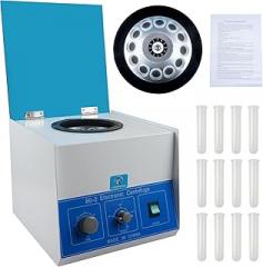 80-2 Electric Lab Centrifuge 4000RPM, 12x20mL Benchtop Centrifuge Machine, Timer 0-120min, Adjustable Speed, Medical Plasma PRF Centrifugadora for Lab & Beauty Use 110V