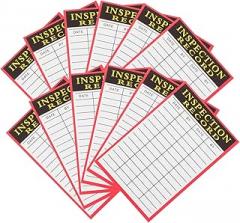 NUOBESTY 100Sheets Inspection Record Tags for Equipment Status Updates Convenient Record Card for Maintenance Schedules Essential Tool for Warehouse Control and Inspection of Electronic