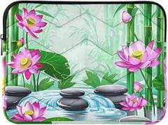 Lotus Garden Green Laptop Cases Cover 14 Inch Portable Electronic Device Cover