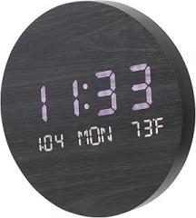 GLEAVI 1Pc Stylish LED Desktop Clock Multi Purpose Modeling Clock for Bedroom Office Living Portable Electronic Timepiece with Premium Quality Display