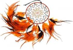 Milisten Handmade Plumage Dream Catcher Wall Hanging, Small Plume Dreamcatcher for Bedroom Decor, Decorative Boho Ornament for Home and Outdoor Accent