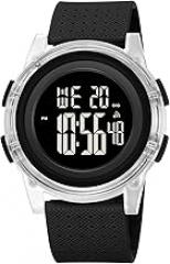 MASTOP Fashion Electronic Watch Alarm Calendar Luminous Waterproof Transparent Strap Ladies Watch