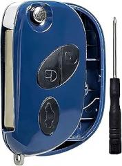 1x New Replacement Flip Key Fob Remote Shell / CASE Compatible with & Fit for Maserati Vehicles - MPN RX2TRF937-04 (NO Electronics or Chip Inside)