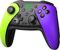 Wireless Switch Controller for Switch/Lite/OLED/Swicth 2 Controller, Switch Controller Joysticks Work with iOS/Android/PC-Switch 2 Pro TURBO Controller with Wake-up Programmable (Upgraded Vision)