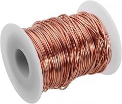 Pure Copper Wire Coil 1.3mm for Jewelry Making and Gardening Plant Ties, Bendable Round Wire for DIY Beaded Crafts and Electronic Stranded Wiring