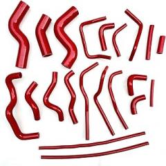 Coolant Radiator Hose For Land Cruiser 80 4500 FZJ80G 4.5L 1fzfe EFI Electronic Fuel Injection Model Only 1995-1998 (Red)