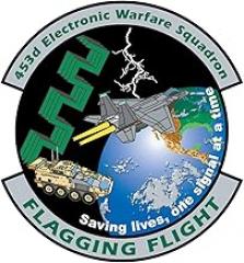 453rd Electronic Warfare Squadron Flagging Flight Vinyl Decal - Variety of Sizes Available