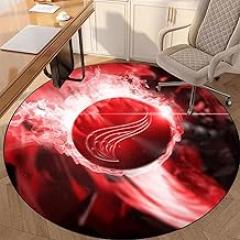 Drum Rug Gaming Office Chair Mat, Non-Slip, Office Chair Floor Protection Mat, Fabric Office Floor Mat, Floor Mat for Office Wooden Floor, Round Protection Mat-D||80CM