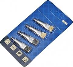 Pack of 4 Steel Bristles Brushes Suitable for Phone Motherboard Repair Precise Rust Removal and Solder