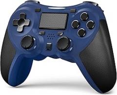TERIOS Wireless Controllers Compatible with Play-Station 4 Game Controllers for PS-4 Pro, PS-4 Slim-Built-in Speaker - Stereo Headset Jack Multitouch Pad - Rechargeable Lithium Battery (Blue)