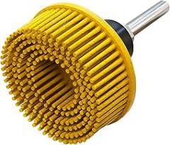 Tools 2 Inch Bristle Disc Bristle Disc Grade - 80# Grit Abrasive Coating Removal Disc for Metal with 6mm Shank Attachment 1set