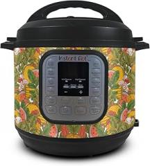 Skin Compatible with Instant Pot Duo 6-Quart - Summer Lunch - Premium 3M Vinyl Protective Wrap Decal Cover - Easy to Apply | Crafted in The USA by MightySkins