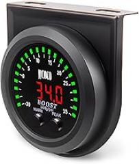 35PSI Turbo Boost/Vacuum Gauge LED Digital Display Kit with 1/8NPT Electronic Pressure Sensor & Mounting Bracket for Car&Truck ATV 2-1/16