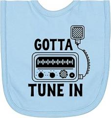 inktastic CB Ham Radio Fan Trucker Newborn Bib