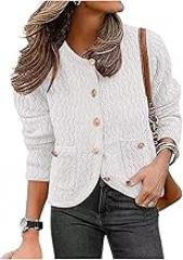 Womens 2025 Fall Cardigan Sweater Knitted Button Down Dressy Casual Jackets Trendy Outfits