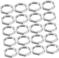100pcs Carbon Steel Thin Hexagon Nuts Fine Thread Flat Head Fasteners for Secure Electronics and Small Devices Assembly