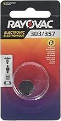RAYOVAC 303/357-1ZMA 1.5-Volt Silver Watch Electronic Battery