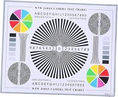 ARTIBETTER Camera Focus Calibration Card Lens Test Chart Color Wheel Chart for CCTV Installation Alignment Indoor Outdoor Use 15.7 X 12.6 Inch