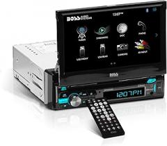 BOSS Audio Systems BVD9988B Car Stereo - Single Din, 7 Inch Touchscreen, Bluetooth, CD DVD Player, AM/FM Radio Receiver, Multicolor Illumination, Wireless Remote Control