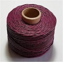 High Toughness 0.8mm Linen Wax Thread 100m/rolled Hemp Rope Leather Sewing Handmade Accessories DIY Waterproof Rope (Color : Wine red)