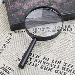 90mm Handheld Magnifier for Jewelry/Reading Use Provide Close View for Tiny Objects High Definition Lightweight