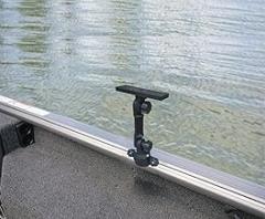 Brocraft Universal Electronic Mount for Boat Gunnel Track, Versatrack, Lund Sport, Ranger Track Systems
