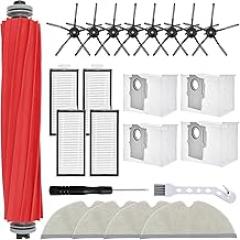 #US 21 Pcs for Ro0borrocck Q7 Max/Q7 Max+/T8 Main Brush Side Brush Filter Mop Dust Bag