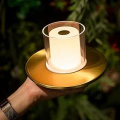 Tubicen Cordless Lamp for Table, Battery Operated Rechargeable Cordless Table Lamp 4-Level Touch Dimmable Electronic LED Flameless Candle Lamp for Home Decor Seasonal Festival Celebration Anniversary